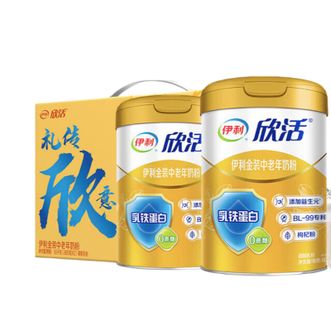 伊利  中老年金装奶粉（乳铁蛋白）礼盒装800g*2听