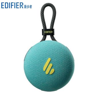 漫步者/EDIFIER  便携式蓝牙音箱 M100 Plus 无线蓝牙迷你小音响 IPX7级防水 户外音箱 适用露营骑行 （碧湖青）