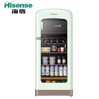 海信/Hisense  罗马假日复古冰吧 强效抗菌净味 分区调温鲜储  JC-130ZZKJ/HX