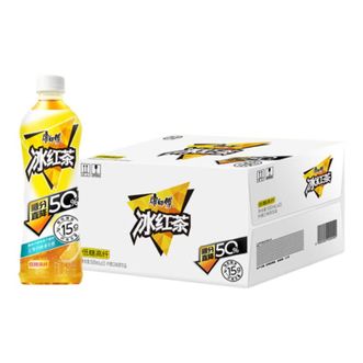 康师傅  低糖高纤冰红茶500ml*15瓶柠檬口味茶饮料膳食纤维