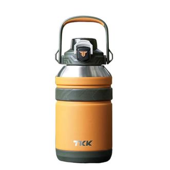 TKK  攀峰大容量保温壶保温杯大容量户外旅行壶316不锈钢  狮橙 1500ml  TKK2031