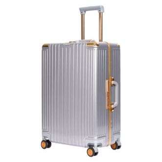 银座  A-9890K-梦幻银28寸铝框款拉杆箱行李箱可托运