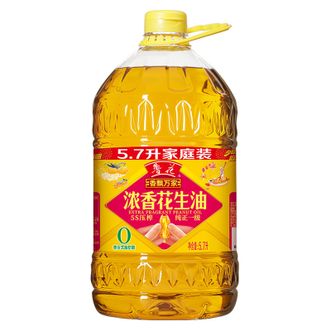 鲁花  5.7L花生油-香飘万家浓香-精选优质原料食用油