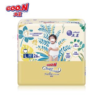 大王（GOO.N）  光羽致本之源 双重植物提取 短裤式纸尿裤 L26