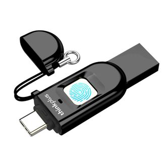 ThinkPlus  U盘USB3.0 Type-C双口指纹加密256G