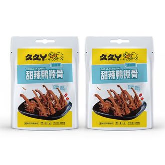 久久丫  甜辣鸭锁骨120g*2袋