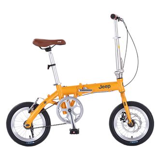 Jeep  吉普折叠自行车14寸单速超轻迷你铝合金学生成人单车DR350单速