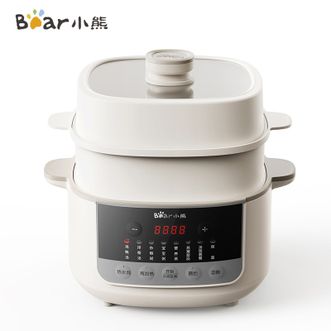 小熊/Bear  电炖锅电炖盅煮粥神器煲汤锅隔水炖锅炖汤盅煲汤锅燕窝炖盅婴儿大容量全自动蒸锅家用4.1L陶瓷微压