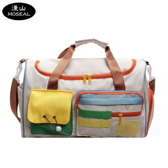 漫山/MOSEAL  撞色大容量运动健身旅游斜挎包多功能时尚手提出差旅行包  MS-2133