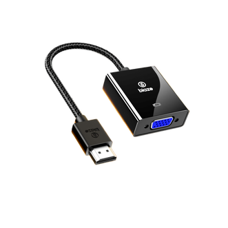 毕亚兹/Biaze  HDMI转VGA转换器高清视频转接头显示器投影仪连接线 ZH330