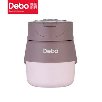 德铂（Debo）  露比不锈钢汤罐 便携早餐杯汤杯带盖上班族餐盒汤罐 DEP-DS379粉色