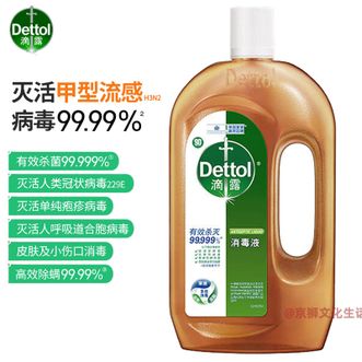 滴露/Dettol  消毒液750ml 衣物除菌液 洗衣服地板杀菌除螨消毒水多用途消毒液