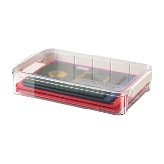 星优(XINGYOU)  证件收纳盒透明家用家庭重要文件户口本整理盒【高透 大号】