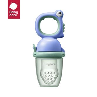 babycare  宝宝果蔬咬咬乐宝宝吃水果辅食器安抚牙胶4月+（恐龙款-蒙因蓝）