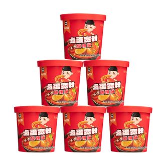 嗨吃家  卤蛋宽粉速食经典（酸辣味）162g*6桶/箱