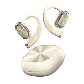 纽曼（Newmine）  真骨导蓝牙耳机 通话降噪挂耳式定向传音耳塞 长续航运动耳麦LY71奶茶色