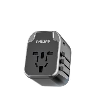 飞利浦/Philips  旅行、留学、出差、出国必备旅行转换器 SPS1001A/93