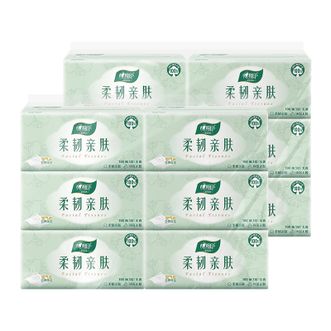 心相印  柔厚亲肤抽纸12包/2提