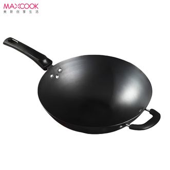 美厨（MAXCOOK）  无涂层不易锈精铁锅厨房家用36CM炒锅（圆底平底随机发货）-MCC8481