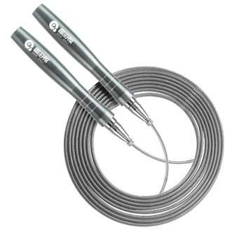 趣游帮  科技自锁铝合金竞速专业跳绳  健身減肥减脂3MM耐磨钢丝跳绳