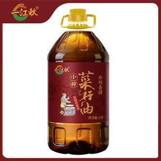 一江秋非转基因小榨菜籽油5L传统工艺压榨食用油