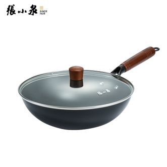 张小泉  不易粘精铁锅家用30cm无涂层不挑灶具 C32380100