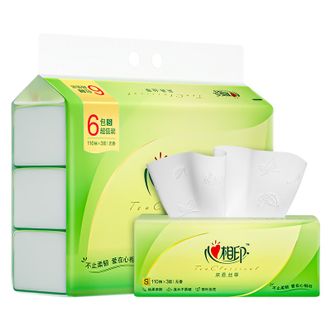 心相印  抽纸 茶语丝享系列 3层110抽×6包