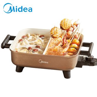 美的/Midea  电火锅  【鸳鸯锅】6L电炒锅家用多功能鸳鸯电煮锅  无极调温  DY3030Easy102