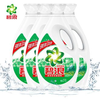 碧浪除菌抑菌洁净洗衣液16斤（2KG*4瓶）超值家庭套装 自然清新香 包装随机发货