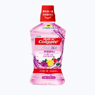 高露洁（Colgate）漱口水500毫升*1瓶装活力鲜果味新老包装随机发
