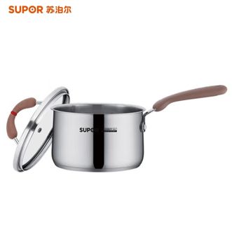 苏泊尔（SUPOR）  小红圈芯彩系列不锈钢奶锅16cm煮奶热奶婴儿辅食锅燃气灶电磁炉通用