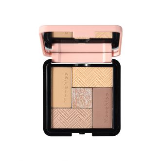 木柯诗/Mooekiss  灵魂搭子可替换式五色眼影02 燕麦奶咖