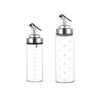 拜杰高硼硅玻璃油壶2件套170ml+300ml控油壶醋壶油罐油瓶佐料瓶调料瓶