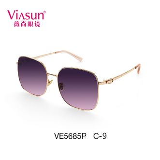 薇尚 ViΛsun  墨镜太阳镜 C-9 （玫瑰金框，镜片上灰下粉） VE5685P
