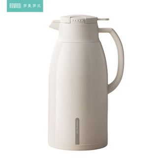 九阳/Joyoung  白胆保温壶1.6L 家用大容量保温水壶玻璃内胆暖水壶学生宿舍热水瓶办公室热水壶 雪域白
