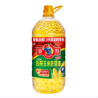 多力  压榨玉米胚芽油 4L 非转基因食用油