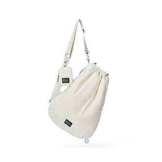 波斯丹顿（BOSTANTEN）男士单肩包学生背包小书包潮流斜挎包 米白色 B6221001