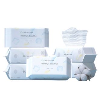 洁丽雅/Grace  一次性洗脸巾珍珠纹款 80片/包*6包  MRJ034