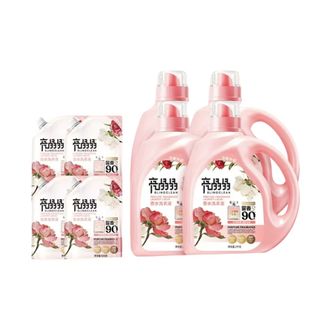 亮晶晶  香水洗衣液套装 2kg*4瓶+500g*4袋