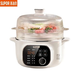 苏泊尔（SUPOR）  电炖锅DZ25YC876 电炖盅 隔水炖煮 家用煮粥煲汤锅燕窝炖盅4.5L白瓷内胆炖汤锅上蒸下炖多功能锅