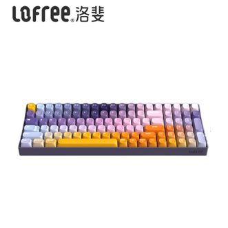 洛斐/LOFREE  OE903 星河小翘100键机械键盘田丹露艺术联名款热插拔红轴PBT热升华职场办公