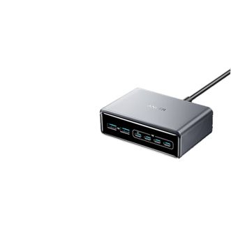 安克/Anker  氮化镓200W快充充电器 type-c插座兼容苹果安卓usb接口桌面充电站 A2683