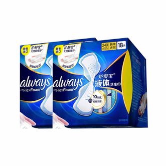护舒宝  未来感极护液体卫生巾  日用18片*2包