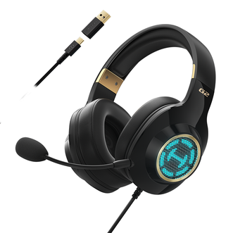 漫步者/EDIFIER  头戴式THX空间音效游戏耳机 金标认证高解析HiFi音质耳机 大镀钛单元音乐电竞有线耳麦G2高清版