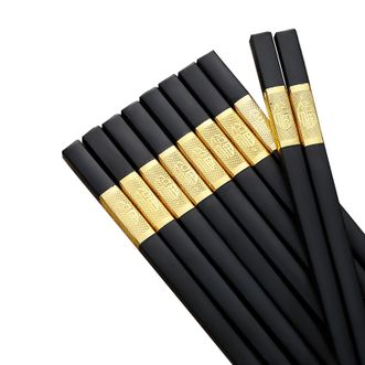 爱自由金福合金筷子20双