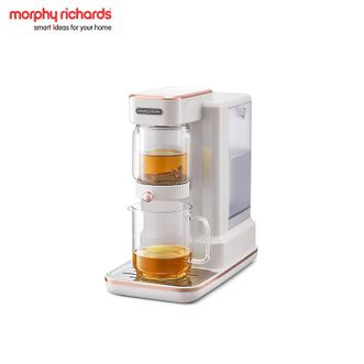 摩飞 /Morphy Richards  MR6087 【1.8L容量/可外接水桶】 即热式饮水机 家用速热直饮机 台式茶吧茶饮机桌面办公室饮水器小型烧水泡茶一体机 椰奶白 即热型