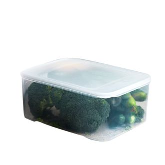 禧天龙Citylong保鲜盒食品级冰箱收纳盒高透白7.3升1个装H-4050