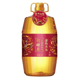 胡姬花  金衣玉食古法花生油 衣食丰足富贵吉祥 家用桶装食用油 4L