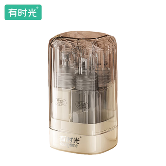 有时光  喷雾瓶乳液瓶分装空瓶子洗漱杯便携旅行组合 五合一分装瓶