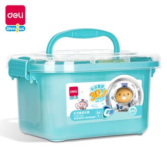 得力/deli  萌咿超能队儿童DIY益智玩具24色工具箱彩泥套装 YC135-24